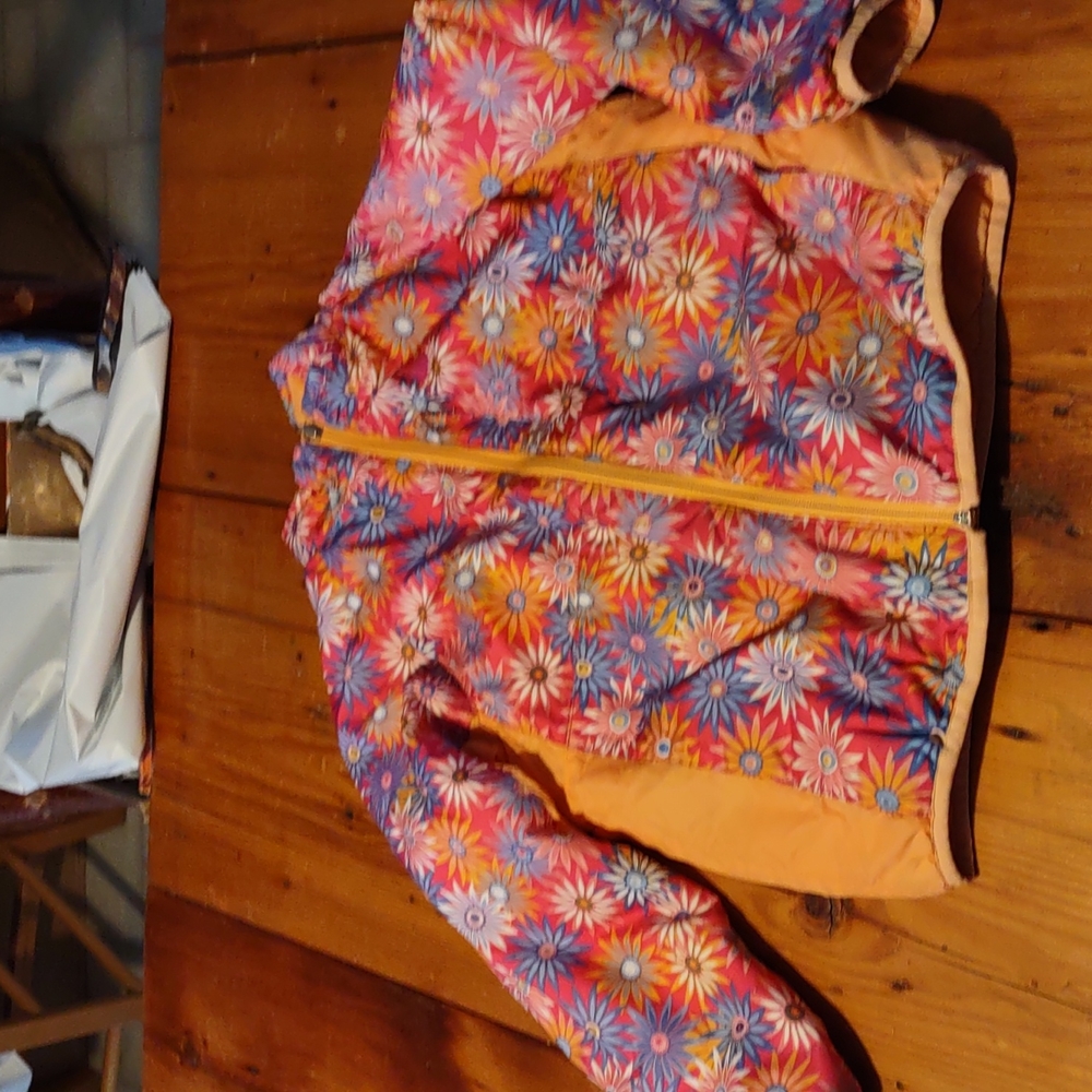 L.L. bran kids reversible winter coat sz 6x/7